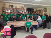 صور: طلاب الاعدادية في المدرسة الثانوية الشاملة في زيارة لنادي المسنين بيافا